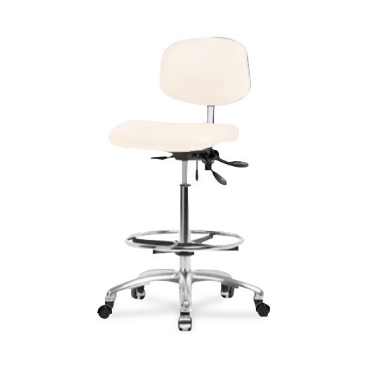 Eo2 Concepts Class 100 High Bench-Height Cleanroom Chairs NCR-VHBCH-CR-T1-A0-CF-CC-8501 1.0 Each-MDL-EOCNCCRT1A851