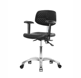 Eo2 Concepts Class 100 Cleanroom PU Desk-Height Chairs - EOCNCDHCRT1BL