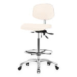 Eo2 Concepts Class 100 High Bench-Height Cleanroom Chairs NCR-VHBCH-CR-T0-A0-CF-CC-8501 1.0 Each-MDL-EOCNCPCRCC851