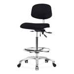Eo2 Concepts Class 100 High Bench-Height Cleanroom Chairs NCR-VHBCH-CR-T0-A0-CF-CC-8540 1.0 Each-MDL-EOCNCPCRCC854