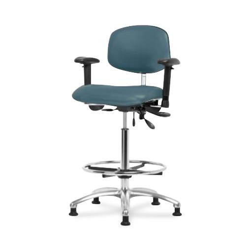 Eo2 Concepts Class 100 Desk-Height Cleanroom Chairs NCR-VDHCH-CR-T1-A1-RG-8546 1.0 Each-MDL-EOCNCRH1A1546