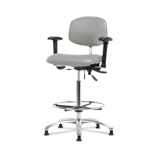 Eo2 Concepts Class 100 Desk-Height Cleanroom Chairs NCR-VDHCH-CR-T1-A1-RG-8567 1.0 Each-MDL-EOCNCRH1A1567