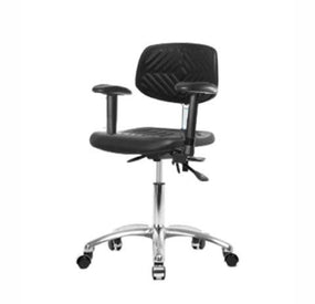 Eo2 Concepts Class 100 Cleanroom PU Desk-Height Chairs - EOCNCRPDHCCBL