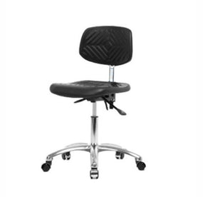 Eo2 Concepts Class 100 Cleanroom PU Desk-Height Chairs NCR-PDHCH-CR-T1-A0-CC-BLK - 1.0 Each