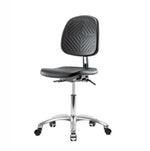 Eo2 Concepts Class 10 Cleanroom PU Med-Back Desk Chairs w / Optional Seat Tilt NCR-PDHCH-MB-CR-T0-A0-CC-BLK - 1.0 Each