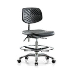 E Com Seatin, Inc. Adjustable Pneumatic Chair NCR-PMBCH-MB-CR-T1-A0-CF-CC-BL - 1.0 Each