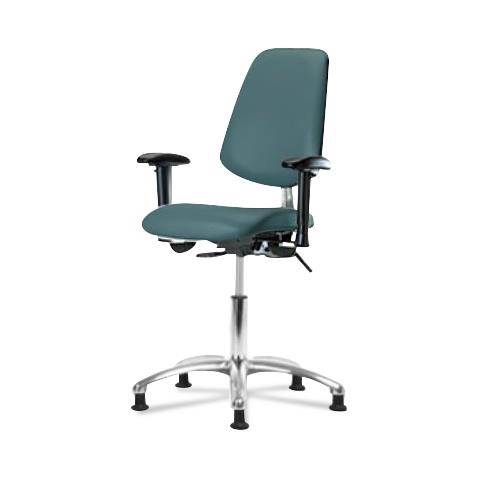 Eo2 Concepts Class 100 Desk-Height Cleanroom Chairs with Medium Back NCR-VDHCH-MB-CR-T1-A1-RG-8546 1.0 Each-MDL-EOCNCRVDH8546