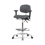 Eo2 Concepts Class 100 High Bench-Height Cleanroom Chairs NCR-VHBCH-CR-T0-A1-CF-CC-8605 1.0 Each-MDL-EOCNCVH1CC865