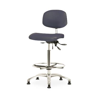 Eo2 Concepts Class 100 Cleanroom Medium Bench-Height Chairs NCR-VMBCH-CR-T0-A0-CF-RG-8582 1.0 Each-MDL-EOCNCVMCG8582