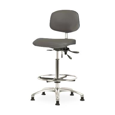 Eo2 Concepts Class 100 Cleanroom Medium Bench-Height Chairs NCR-VMBCH-CR-T1-A0-CF-RG-8605 1.0 Each-MDL-EOCNCVMT1A865
