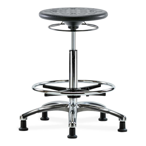 E Com Seatin, Inc. Huron High Bench-Height Stools IPHBSO-CR-CF-RG-BLK 1.0 Each-MDL-EOCOCRCFRGBLK
