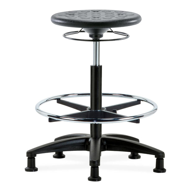 E Com Seatin, Inc. Huron High Bench-Height Stools IPHBSO-RG-CF-RG-BLK 1.0 Each-MDL-EOCORGCFRGBLK