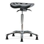 E Com Seatin Polyurethane Tractor Standing-Height without Rest Stool, Pu, Bench, Sit Std, No Foot Ring, Blk - PTHBST-CR-NF-RG-BLK - 1 Each