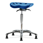 E Com Seatin Polyurethane Tractor Standing-Height without Rest Stool, Pu, Bench, Sit Std, No Foot Ring, Blue - PTHBST-CR-NF-RG-BLU - 1 Each