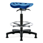 E Com Seatin, Inc. Polyurethane Tractor Standing-Height Sit-Stand Stools PTHBST-RG-CF-RG-BLU 1.0 Each-MDL-EOCPBRGCFRGBU