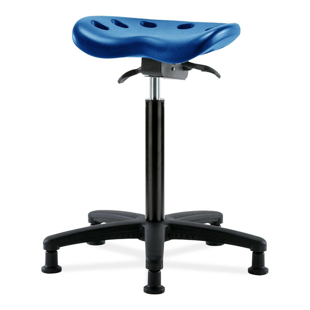 E Com Seatin, Inc. Polyurethane Tractor Standing-Height Stools without Foot Rest PTHBST-RG-NF-RG-BLU 1.0 Each-MDL-EOCPBRGNFRGBU