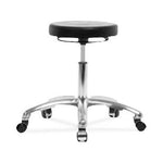 Eo2 Concepts E Com Seating PU Desk-Height Cleanroom Stool, Polyurethane, Casters, Adjustable Height, 16" to 21" H, Black - EOCPDHSCRCC
