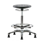 E Com Seatin, Inc. Huron Class 10 Clean Room High Bench-Height Stools CLR-IPHBSO-CR-CF-RG-BLK 1.0 Each-MDL-EOCPHBCFRGBLK