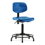 E Com Seatin, Inc. Polyurethane Medium Bench-Height Chairs PMBCH-RT-T0-A0-RG-BLU 1.0 Each-MDL-EOCPM0A0RGBLU