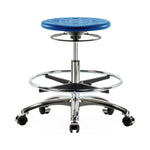 E Com Seatin, Inc. Huron Class 10 Clean Room Medium Bench-Height Stools CLR-IPMBSO-CR-CF-CC-BLU 1.0 Each-MDL-EOCPMBCFCCBLU
