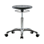 E Com Seatin, Inc. Huron Class 10 Clean Room Medium Bench-Height Stools CLR-IPMBSO-CR-NF-CC-BLK 1.0 Each-MDL-EOCPMBNFCCBLK
