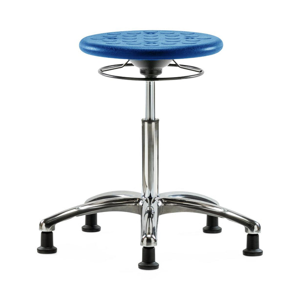 E Com Seatin, Inc. Huron Class 10 Clean Room Medium Bench-Height Stools CLR-IPMBSO-CR-NF-RG-BLU 1.0 Each-MDL-EOCPMBNFRGBLU