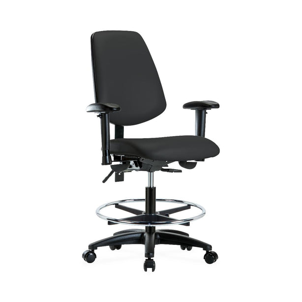 E COM SEATIN, INC. Ecom Vinyl Desk-Height Stools VDHSO-RG-RC-8540 1 Each - MDL-EOCRGRC8540
