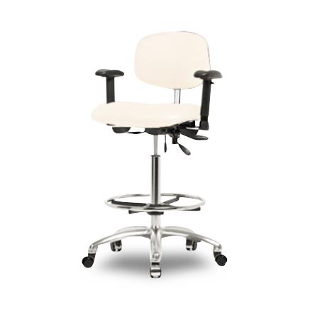 Eo2 Concepts Class 100 Cleanroom Medium Bench-Height Chairs NCR-VMBCH-CR-T1-A1-CF-CC-8501 1.0 Each-MDL-EOCRVMBCA181