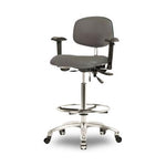 Eo2 Concepts Class 100 Cleanroom Medium Bench-Height Chairs NCR-VMBCH-CR-T1-A1-CF-CC-8605 1.0 Each-MDL-EOCRVMBCA186