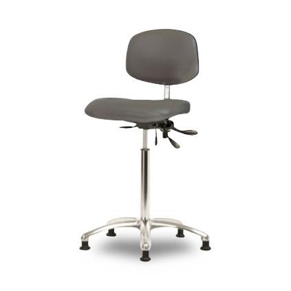 Eo2 Concepts Class 100 Cleanroom Medium Bench-Height Chairs NCR-VMBCH-CR-T0-A0-NF-RG-8605 1.0 Each-MDL-EOCRVMBCRNF6