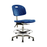 E Com Seatin, Inc. Newport Class 10 Clean Room Industrial Desk-Height Chairs CLR-HPMBCH-CR-T0-A0-CF-RG-BLU 1.0 Each-MDL-EOCT0A0CRGBLU