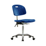 E Com Seatin, Inc. Newport Class 10 Clean Room Industrial Desk-Height Chairs CLR-HPMBCH-CR-T0-A0-NF-CC-BLU 1.0 Each-MDL-EOCT0A0NFCBLU