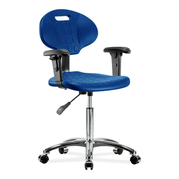 E Com Seatin, Inc. Erie Medium Bench-Height Chairs TPMBCH-CR-A1-NF-CC-BLU 1.0 Each-MDL-EOCTMBHC1FBLU