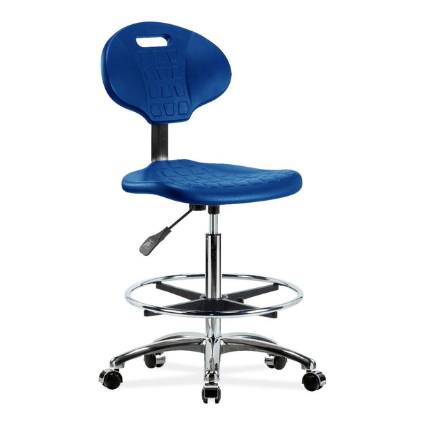 E Com Seatin, Inc. Erie High Bench-Height Chairs TPHBCH-CR-A0-CF-CC-BLU 1.0 Each-MDL-EOCTPCRFCCBLU
