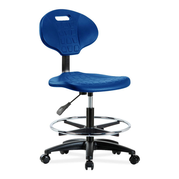 E Com Seatin, Inc. Erie Medium Bench-Height Chairs TPMBCH-RG-A0-CF-RC-BLU 1.0 Each-MDL-EOCTPMCARCBLU
