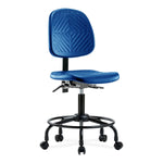 E Com Seatin, Inc. Polyurethane Desk-Height Chairs PDHCH-MB-RT-T0-A0-RC-BLU 1.0 Each-MDL-EOCTT0A0RCBLU