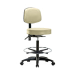 Eo2 Concepts Vinyl High Bench-Height Stool with Back VHBST-RG-T0-CF-RC-8501 1.0 Each-MDL-EOCVHBSTRGT0C