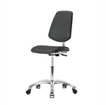 Eo2 Concepts Class 10 Cleanroom Vinyl Medium Bench-Height Chair w / Medium Back - EOLRMMCRNF865