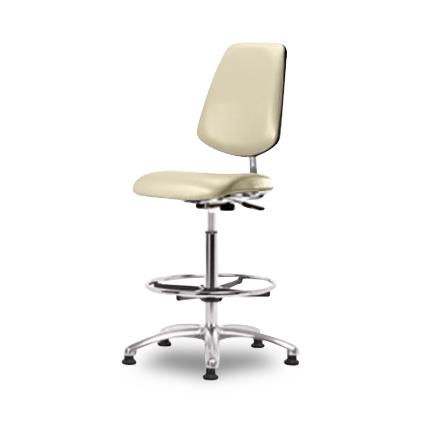 Eo2 Concepts Class 10 Cleanroom High Bench-Height Chairs CLR-VHBCH-MB-CR-CF-RG-8501 1.0 Each-MDL-EOLRVHBMBG851