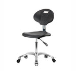 Eo2 Concepts Class 10 Cleanroom Erie PU Desk-Height Chairs CLR-TPDHCH-CR-A0-CC-BLK - 1.0 Each