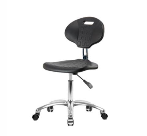 Eo2 Concepts Class 10 Cleanroom Erie PU Desk-Height Chairs CLR-TPDHCH-CR-A0-CC-BLK - 1.0 Each