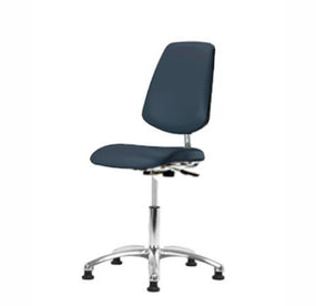 Eo2 Concepts Class 10 Cleanroom Vinyl Medium Bench-Height Chair w / Medium Back - EORVCNFRG8582
