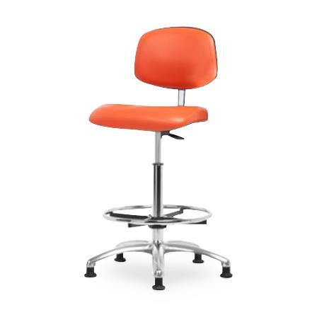 Eo2 Concepts Class 10 Cleanroom High Bench-Height Chairs CLR-VHBCH-CR-CF-RG-8613 1.0 Each-MDL-EORVHBCRG8613