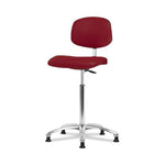 Eo2 Concepts Class 10 Cleanroom Chair, Medium Bench-Height, Vinyl, No Foot Ring, Glides, 20.5" to 28.5", Burgundy - CLR-VMBCH-CR-NF-RG-8569 - 1 Each
