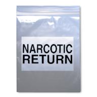 ELKAY PLASTICS CO Seal Top Reclosable Narcotic Return Bag, 2 mil, 6.5" x 8" - F206508NAR - 1000 Each