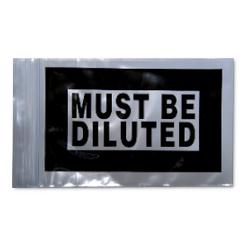 Elkay Plastics Co Seal Top F20406MBD Must Be Diluted Reclosable Bag, 2 mil Thick, 4" x 6" - MDL-EPCF20406MBD - 1000 Each