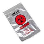 Seal-N-Rip Resealable Specimen Bag, Biohazrd Printed, Perforated, 3-Wall Construction, 6" x 9", Clear, Elkay Lab Loc Biohazard - F20609SNR - 1000 Each