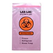 Elkay Lab Loc Biohazard Specimen Bags - F20609STATSNR - 1000 Each - MDL-EPCF20609STA
