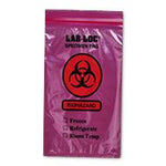 Elkay Plastics Co Reclosable Specimen Transfer Bag with Biohazard Symbol, 3-Wall, Red Tint, 2 mil Thick, 6" x 9" - EPCLAB20609R