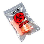 Elkay Plastics Co Reclosable Specimen Transfer Bag with Biohazard Symbol, 3-Wall, 2 mil Thick, 8" x 10" - EPCLAB20810